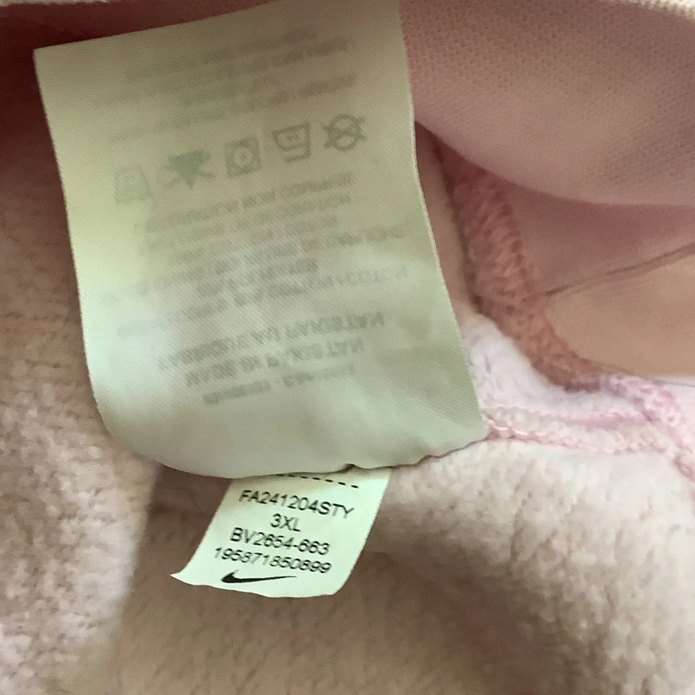 Nike Women's Soft Pink Hoodie 3XL - Picture 7 of 7